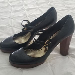 Mary Jane Black Juicy Heels